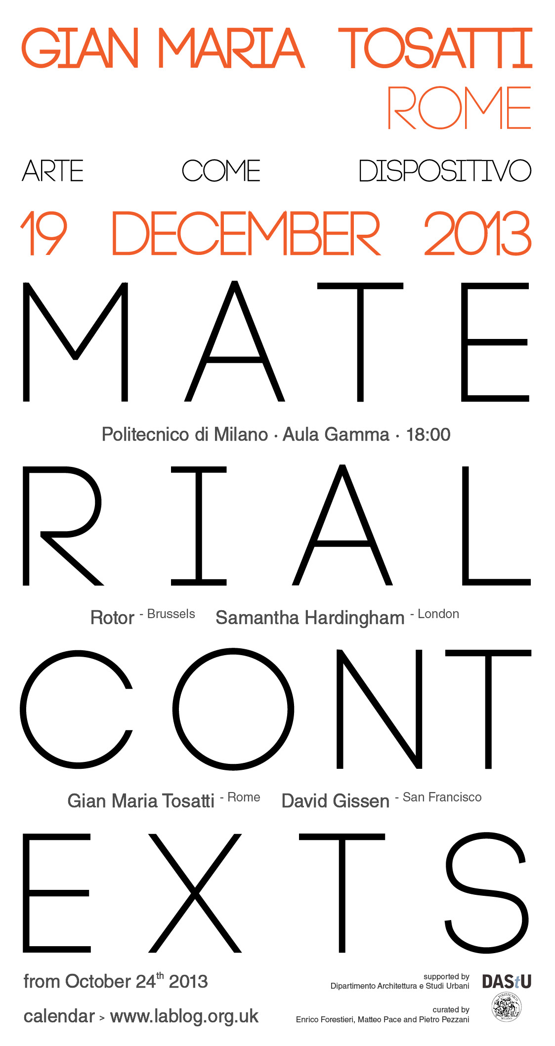 Material Contexts - Gian Maria Tosatti